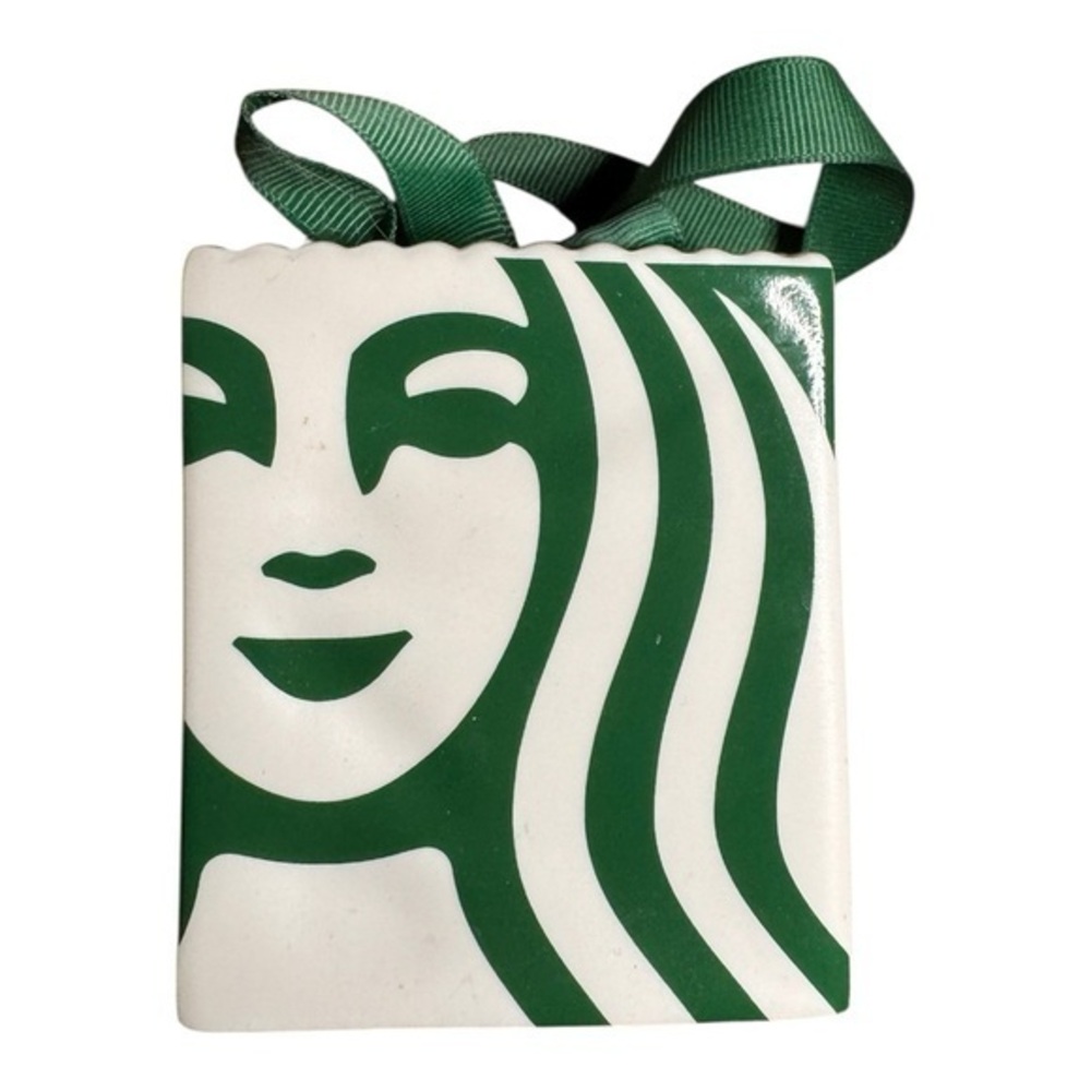 3/$25 Starbucks 2019 Ceramic Gift Card Holder Tote Christmas Tree Ornament